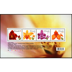 canada stamp 2243 flower definitives souvenir sheet 2007