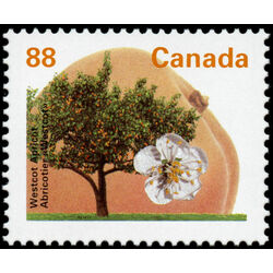 canada stamp 1373 gt3 4 westcot apricot 88 1994