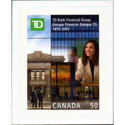canada stamp 2094 td bank 50 2005