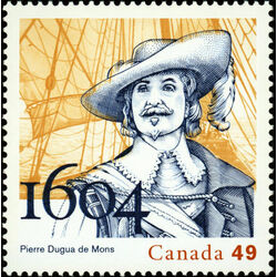 canada stamp 2044 pierre dugua sieur de mons 49 2004