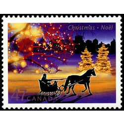 canada stamp 1922 sleigh ride in an urban landscape 47 2001