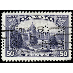 canada stamp o official o226 pictorial issue victoria b c 50 1935 U VF 001