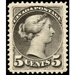 canada stamp 42 queen victoria 5 1888 M XF 032
