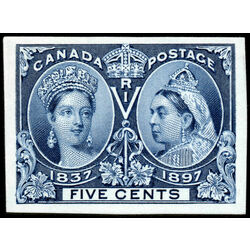 canada stamp 54p queen victoria diamond jubilee 5 1897 M XF 002