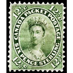 canada stamp 18 queen victoria 12 1859 U XF 022