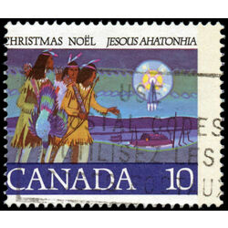 canada stamp 741 hunters following star 10 1977 U VF 009