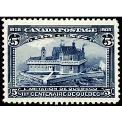canada stamp 99 champlain s habitation 5 1908 M XFNH 048