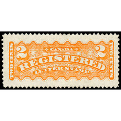 canada stamp f registration f1 registered stamp 2 1875 M XF 025