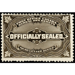 canada stamp o official ox4 officially sealed 1913 M FNH 012