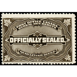 canada stamp o official ox4 officially sealed 1913 M F 014