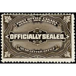 canada stamp o official ox4 officially sealed 1913 M F 015