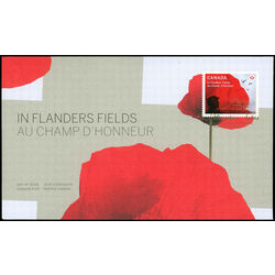 canada stamp 2836 in flanders fields 2015 FDC