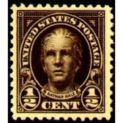 us stamp postage issues 551 nathan hale 0 5 1922