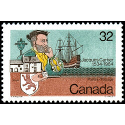 canada stamp 1011 cartier and ship 32 1984