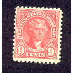 us stamp postage issues 561 jefferson 9 1922