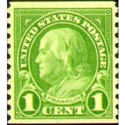 us stamp postage issues 597 franklin 1 1923