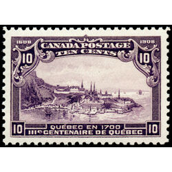 canada stamp 101 quebec in 1700 10 1908