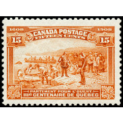 canada stamp 102 champlain s departure 15 1908 M VFNH 038