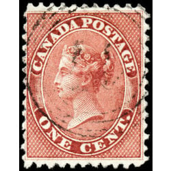 canada stamp 14 queen victoria 1 1859 U VF 061