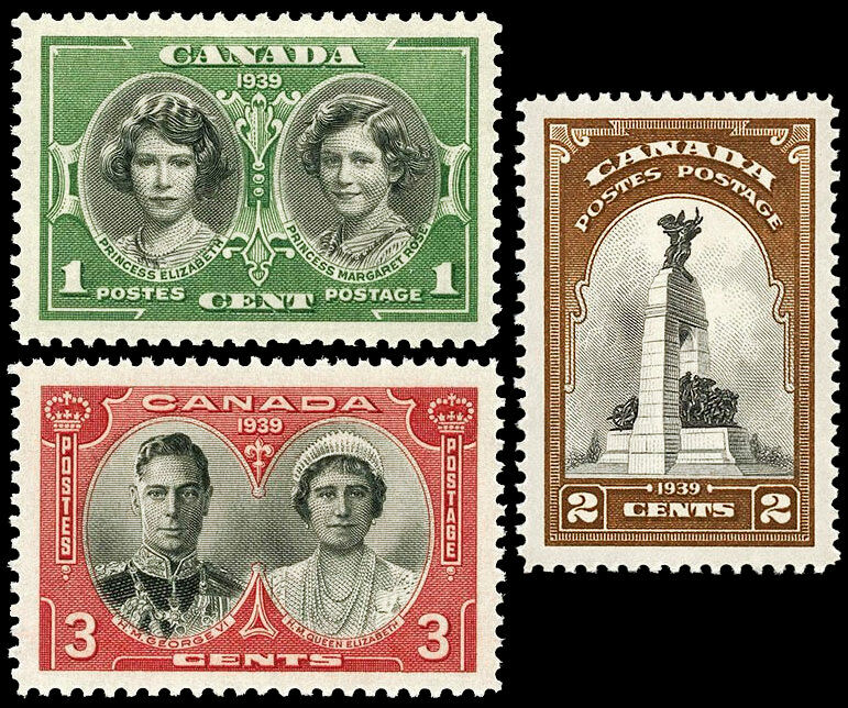 1939 royal visit to canada stamps