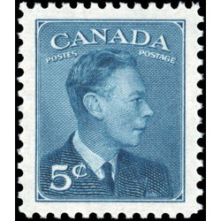 canada stamp 288 king george vi 5 1949