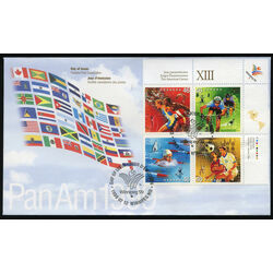 canada stamp 1804a pan american games 1999 FDC 004