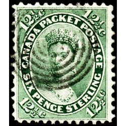 canada stamp 18 queen victoria 12 1859 U VF 025