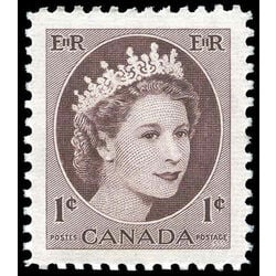 canada stamp 337 queen elizabeth ii 1 1954