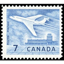 canada stamp 414 jet plane ottawa 7 1964