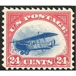 us stamp c air mail c3 curtiss jenny 24 1918