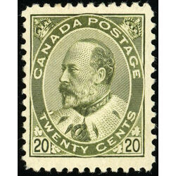 canada stamp 94 edward vii 20 1904 M VF 021
