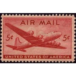 us stamp c air mail c32 dc 4 skymaster 5 1946