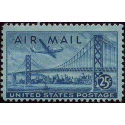 us stamp c air mail c36 san francisco oakland bay bridge 25 1947