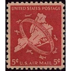us stamp c air mail c38 map of new york s 5 boroughs 5 1948
