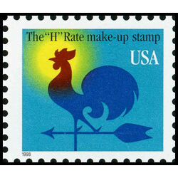 us stamp postage issues 3257 weather vane 1 1998
