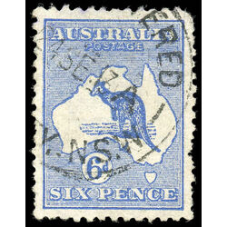australia stamp 8b kangaroo and map 1913 U 002