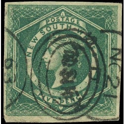 n s w stamp 26 queen victoria 1854