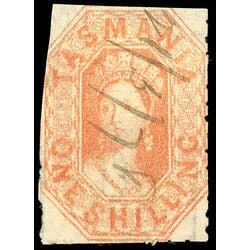 tasmania stamp 22 queen victoria 1864 U VG 002