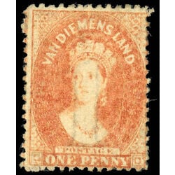 tasmania stamp 29a queen victoria 1864