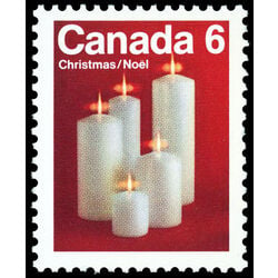 canada stamp 606 christmas candles 6 1972