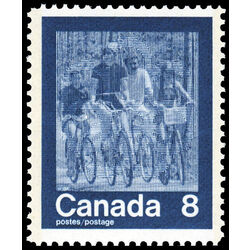 canada stamp 631 cycling 8 1974