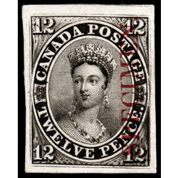 canada stamp 3pi queen victoria 12d 1851 M VF 007