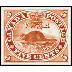 canada stamp 15tc beaver 5 1859 M XF 002
