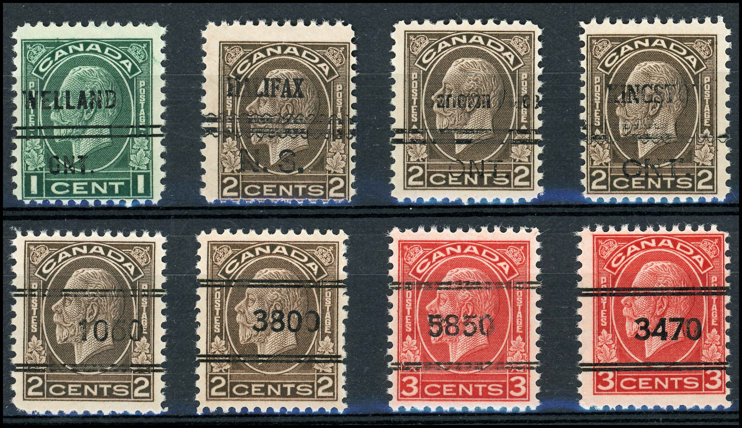 Acheter Collection de 8 timbres préoblitérés du Canada Arpin Philatélie