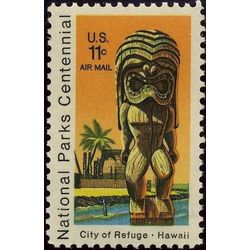 us stamp c air mail c84 kii statue and temple hawaii 11 1972