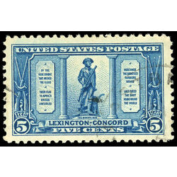 us stamp postage issues 619 the minute man 5 1925
