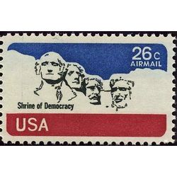 us stamp c air mail c88 mount rushmore national memorial 26 1974