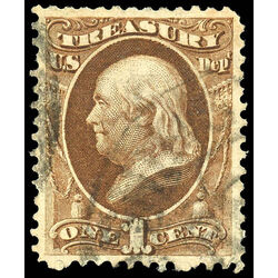 us stamp o officials o72 treasury 1 1873