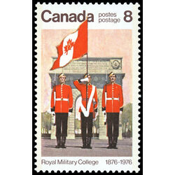 canada stamp 692 colour parade and memorial arch 8 1976