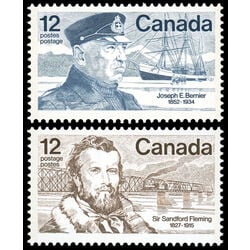 canada stamp 738 9 famous canadians 1977